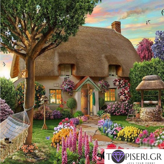 ECO Diamond Painting House With A Fairytale Yard - Tapiseri.GR