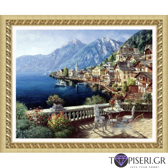 ECO Diamond Painting Café By The Sea - Tapiseri.GR ECO Diamond Painting Café By The Sea - Tapiseri.GR