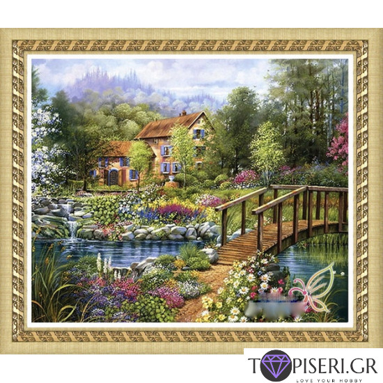 ECO Diamond Painting House And Bridge By The River - Tapiseri.GR ECO Diamond Painting House And Bridge By The River - Tapiseri.GR
