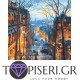 Painting By Numbers Landscape Rainy Street - Tapiseri.GR