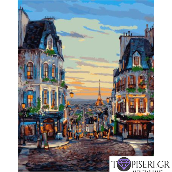 Painting By Numbers Landscape Paris 2 - Tapiseri.GR