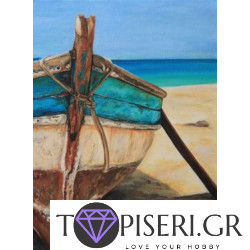 Painting By Numbers Landscape Boat