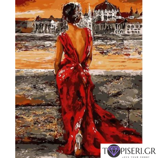 Painting By Numbers Woman 2 - Tapiseri.GR