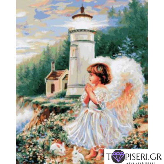 Painting By Numbers Little Angel 2 - Tapiseri.GR