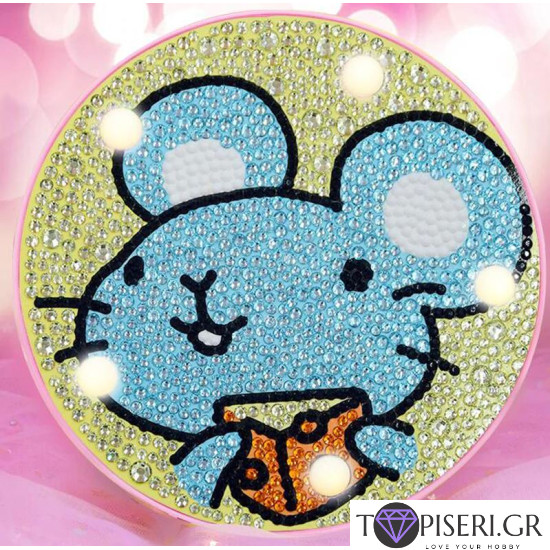Children Night Led Lamp Little Mouse Round - Tapiseri.GR