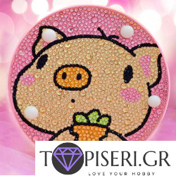 Children Night Led Lamp Piggy Round