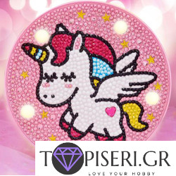 Children Night Led Lamp Unicorn 2 Round
