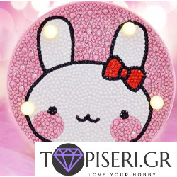 Children Night Led Lamp Rabbit 2 Round