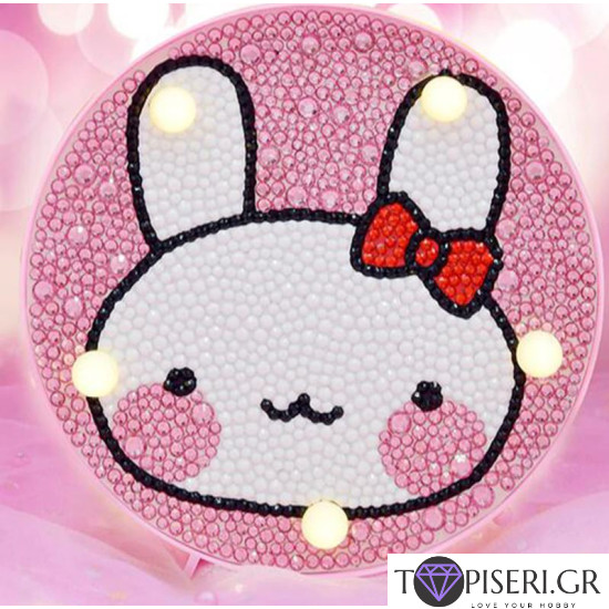 Children Night Led Lamp Rabbit 2 Round - Tapiseri.GR