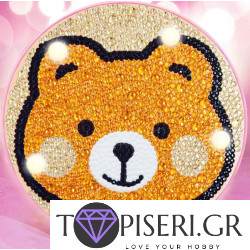 Children Night Led Lamp Bear Round