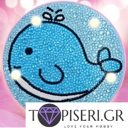 Children Night Led Lamp Whale Round