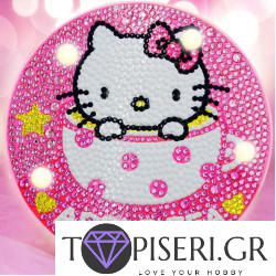 Children Night Led Lamp Kitty Cat 2 Round