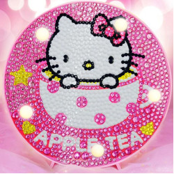 Παιδικά LED Φωτάκια Νυκτός Hello Kitty 2 στρογγυλό