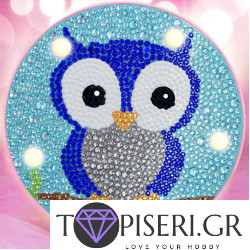 Children Night Led Lamp Blue Own Round