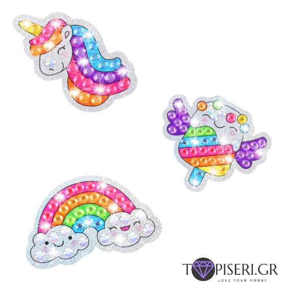 Set Of 12 Diamond Stickers And 2 Sun Catchers 2 - Tapiseri.GR