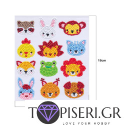 24Pcs Diamond Stickers For Decoration