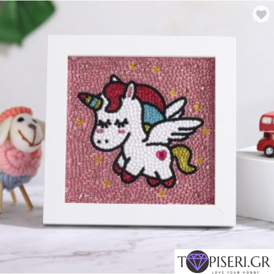 Diamond Painting For Kids With Frame Unicorn - Tapiseri.GR