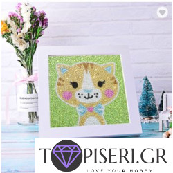 Diamond Painting For Kids With Frame Kitty 5