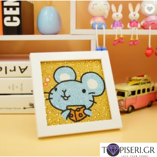 Diamond Painting For Kids With Frame Little Mouse - Tapiseri.GR