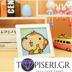 Diamond Painting For Kids With Frame Monkey