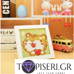 Diamond Painting For Kids With Frame Tiger