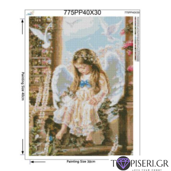ECO Diamond Painting Little Angel 3 - Tapiseri.GR