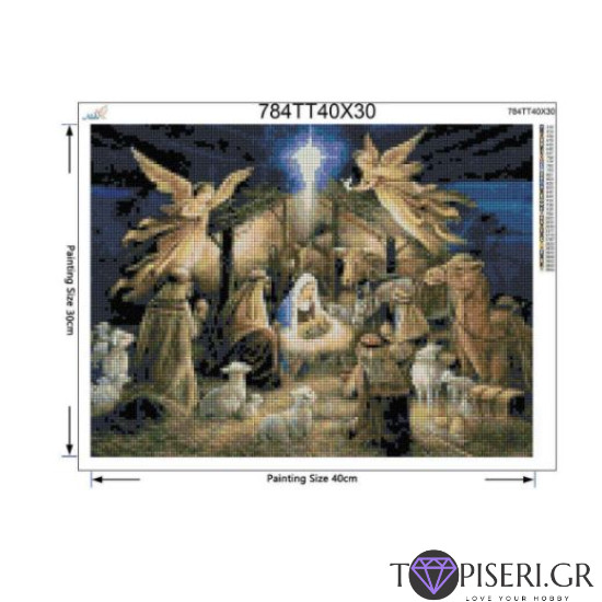 ECO Diamond Painting The Birth Of Jesus - Tapiseri.GR