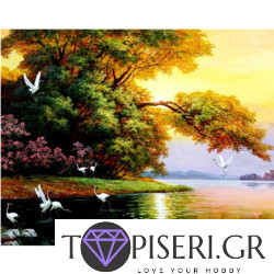 ECO Diamond Painting Landscape With Birds