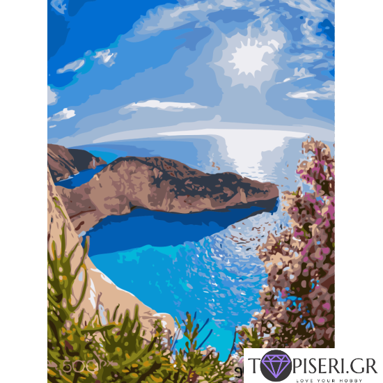 Painting By Numbers Zakynthos - Tapiseri.GR