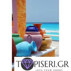 Painting By Numbers Colored Vases