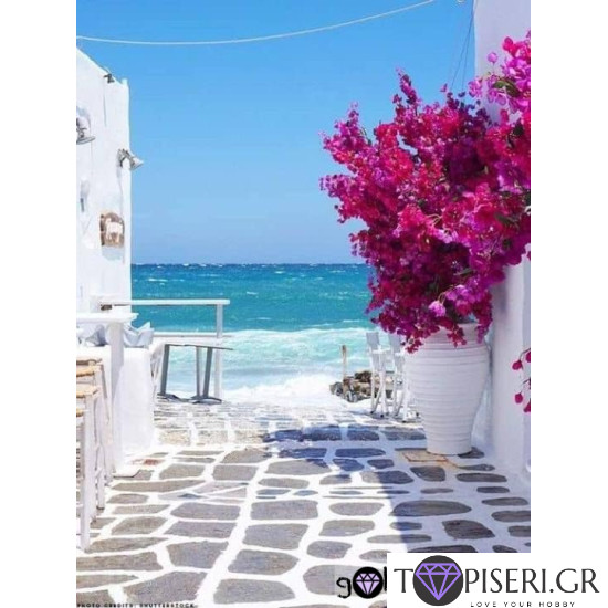 Painting By Numbers Santorini - Tapiseri.GR