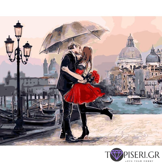 Painting By Numbers Couple In Love - Tapiseri.GR