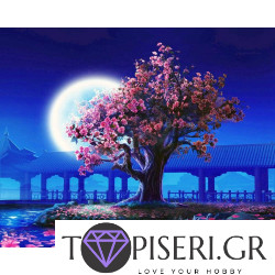 Painting By Numbers Pink Tree