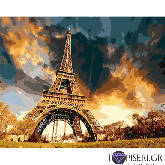 Painting By Numbers The Eiffel Tower - Tapiseri.GR