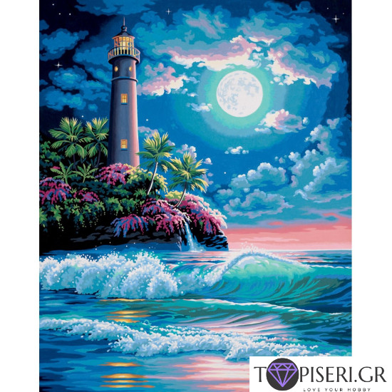 Painting By Numbers Light House 2 - Tapiseri.GR