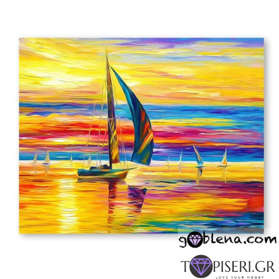 Painting By Numbers Sunset - Tapiseri.GR
