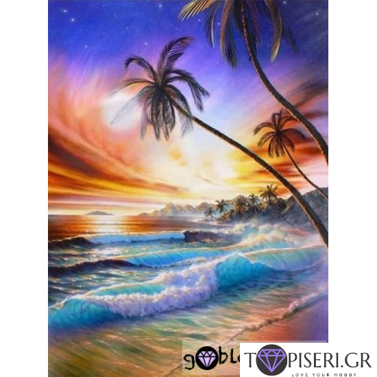 Painting By Numbers Palms - Tapiseri.GR