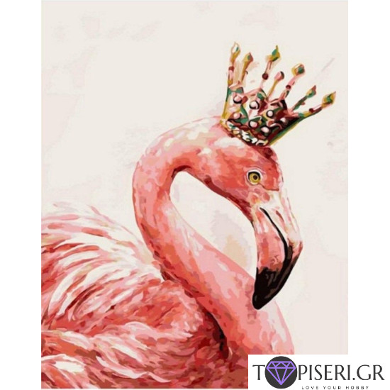 Painting By Numbers Flamingo 3 - Tapiseri.GR