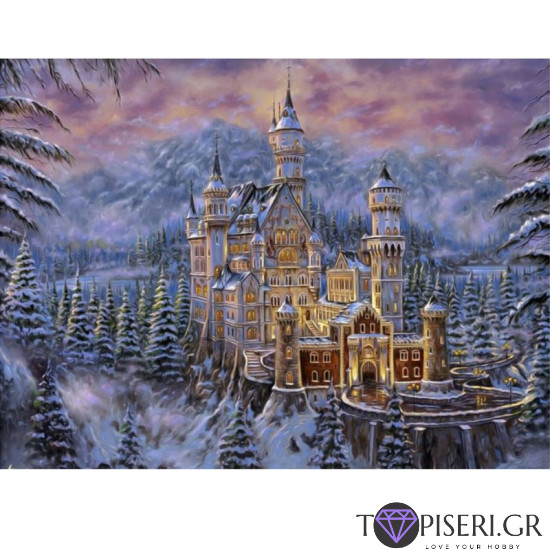 ECO Diamond Painting Winter Castle - Tapiseri.GR