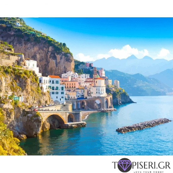 Ζωγραφική με αριθμούς Πόλη της θάλασσας - Tapiseri.GR