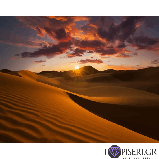 Painting By Numbers Desert - Tapiseri.GR