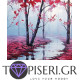 Painting By Numbers Pink River - Tapiseri.GR