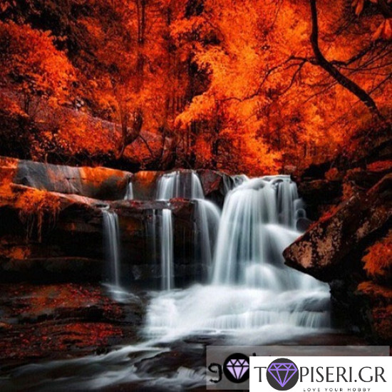 ECO Diamond Painting Autumn Waterfall - Tapiseri.GR