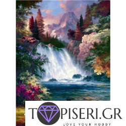 ECO Diamond Painting Forest Waterfall