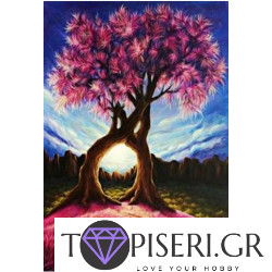 ECO Diamond Painting Pink Trees