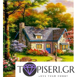 ECO Diamond Painting House In The Forest
