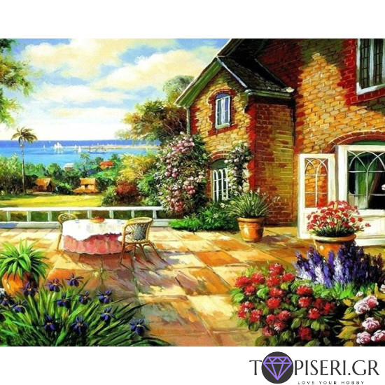 Painting By Numbers Wonderful Terrace - Tapiseri.GR