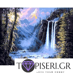 Painting By Numbers Waterfall