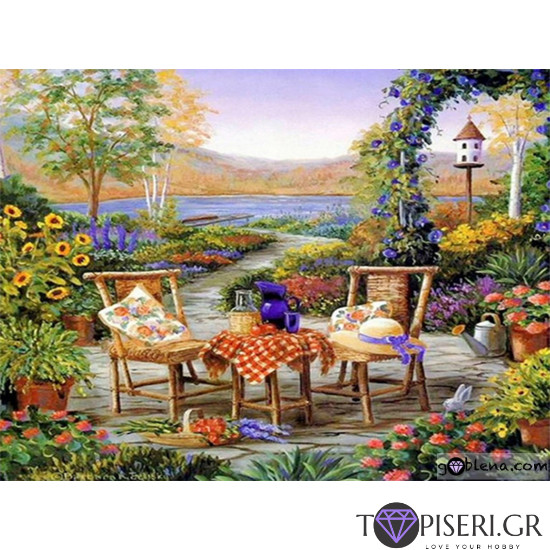 Diamond Painting Rest In The Garden - Tapiseri.GR Diamond Painting Rest In The Garden - Tapiseri.GR