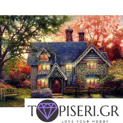 Diamond Painting Forest House